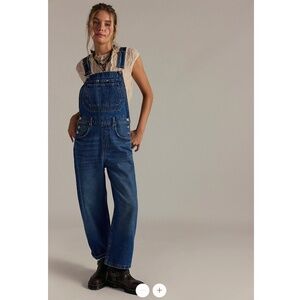 NWT Free People Deep Trance Overalls